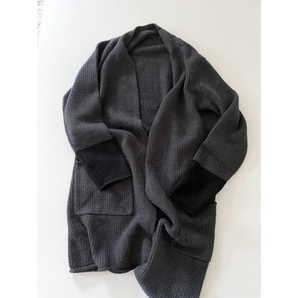 Eileen Fisher Sweaters - Eileen Fisher Long Open Cardigan in Dark Gray Size Small